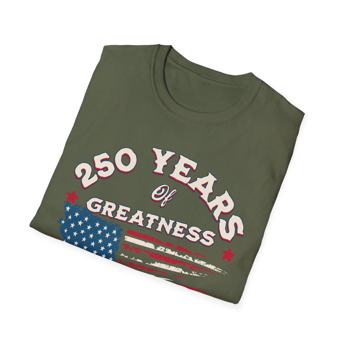250 Years of Greatness Tee — Vintage Distressed Flag | 1776–2026 Shirt