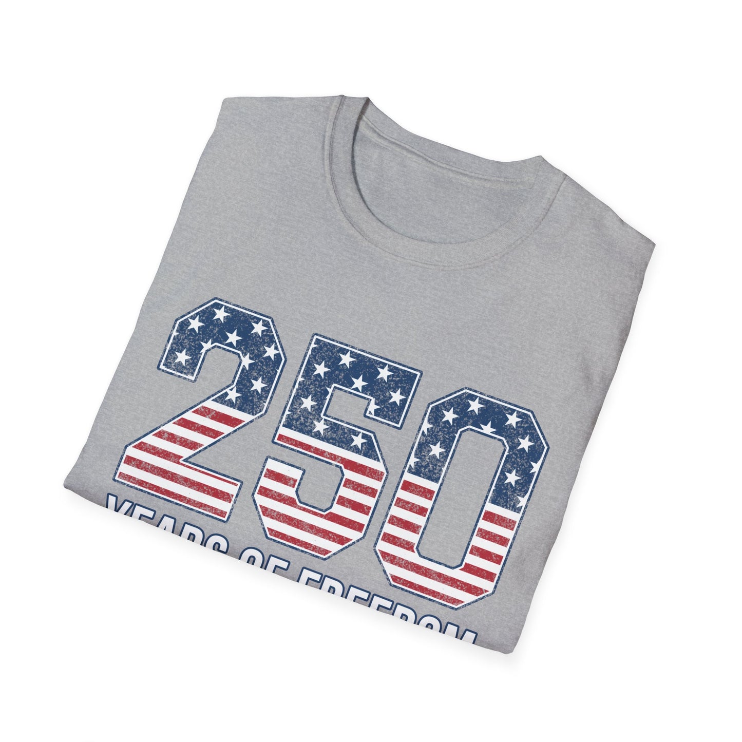 250 Years of Freedom Tee — Vintage Flag Typography | 1776–2026 Shirt