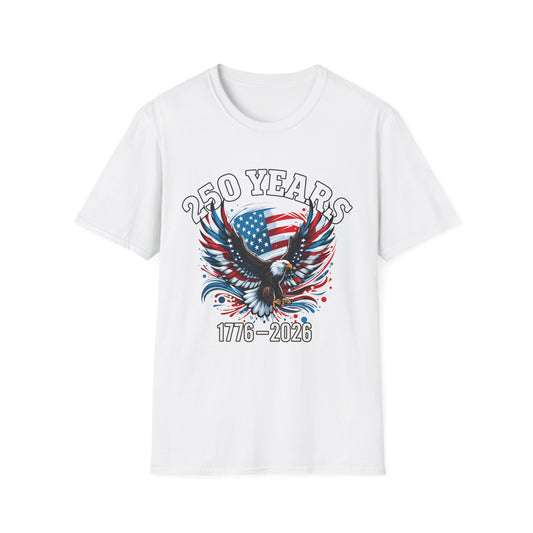 250 Years Soaring β American Eagle Flag Tee | 1776β2026 Patriotic Shirt