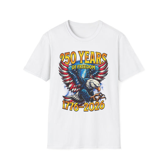 250 Years of Freedom — American Eagle Tee | 1776–2026 Patriotic Shirt